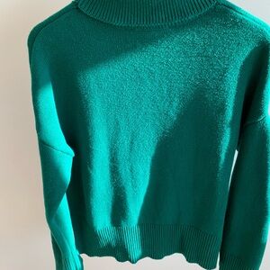 Emerald Green Turtleneck Sweater